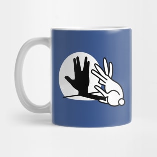 Rabbit shadow hand Vulcan Salute Trekkie Sci Fi Mug